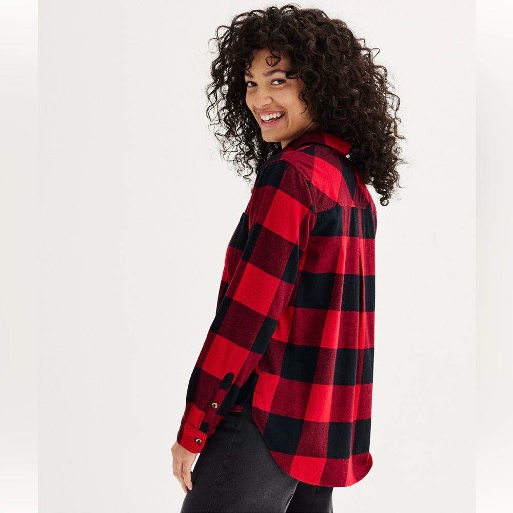 Women's Sonoma Flannel Shirt Size Medium